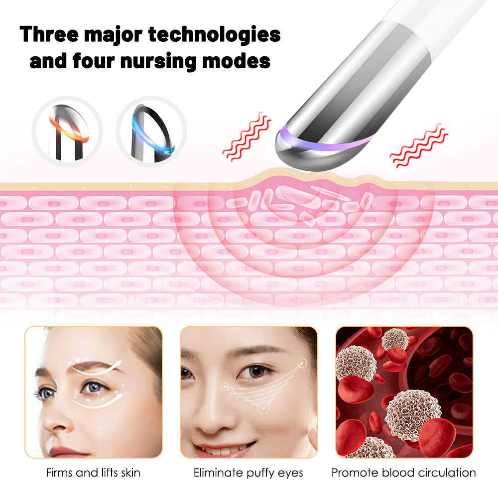 Microcurrent Oogmassager met Crème-infuser